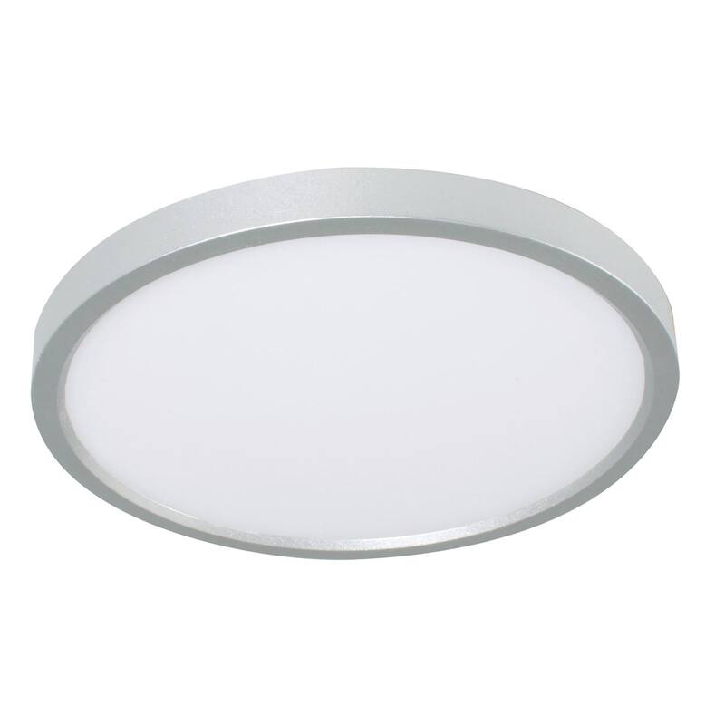 AFX EGRF12LAJD1 Edge 12" Wide LED Flush Mount Ceiling Fixture - Satin Nickel