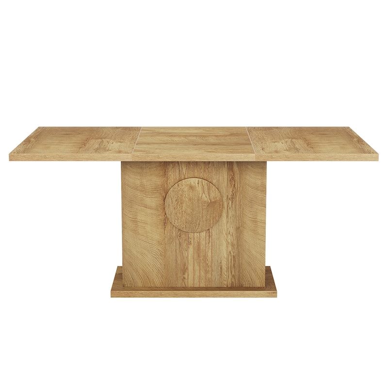 Wooden Dining Table, Kitchen Dinner Table, Dining/Living Room Accent Dinner Table Family Gathering Table