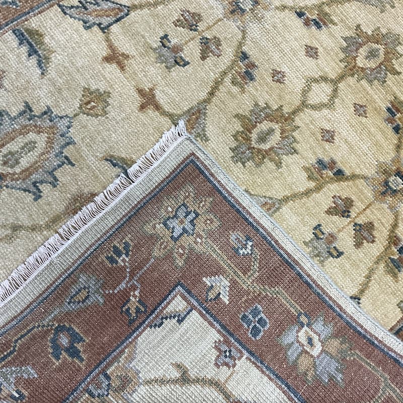 HERAT ORIENTAL Handmade Oushak Wool Rug - 4' x 5'8"