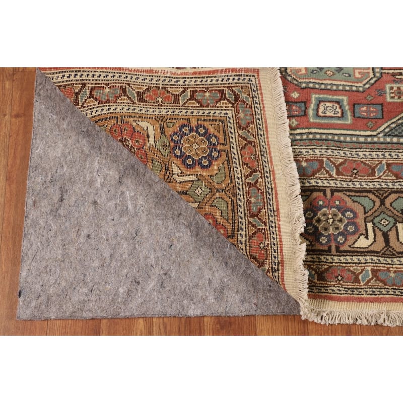 Geometric Anatolian Turkish Vintage Area Rug Handmade Wool Carpet - 6'7" X 9'8"