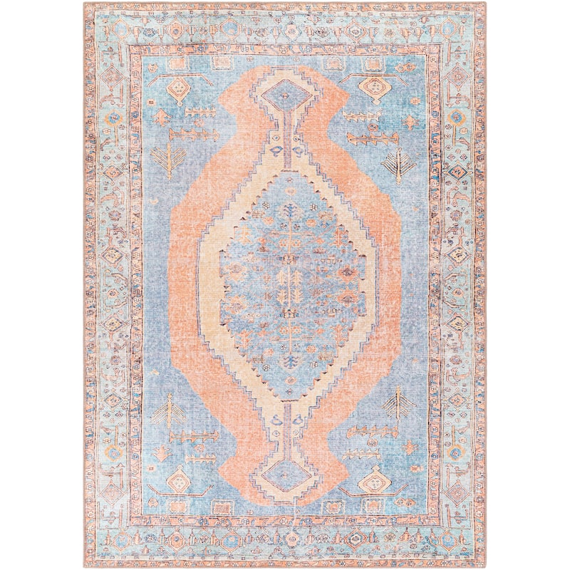 Artistic Weavers Elisa Vintage Medallion Printed Machine Washable Area Rug