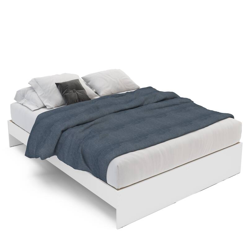 Polifurniture Madison Platform Bed with Bookcase Headboard