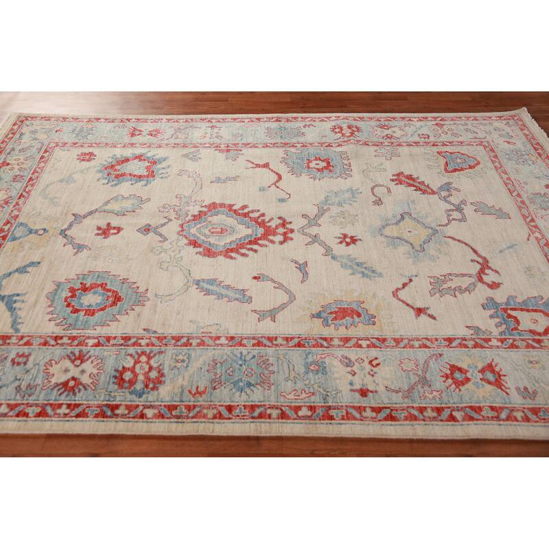Vegetable Dye Traditional Ziegler Oriental Rug Handmade Wool Carpet - 6'0"x 8'11"