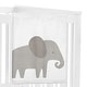 preview thumbnail 3 of 4, Grey Elephant Boy or Girl Baby Monthly Milestone Blanket - Watercolor Safari Animal for Mint Green and Gray Collection