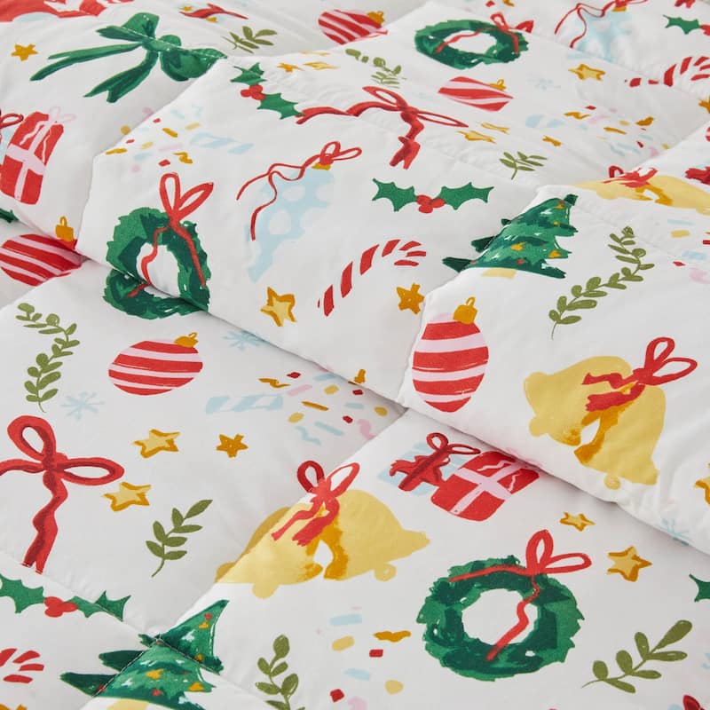 Linery & Co. Holiday Down Alternative Comforter and Sham Set