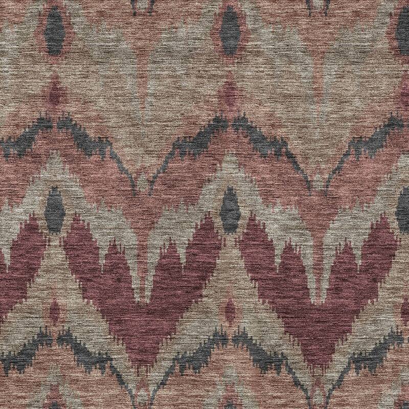 HomeRoots Ikat Transitional Rectangle Outdoor Rug