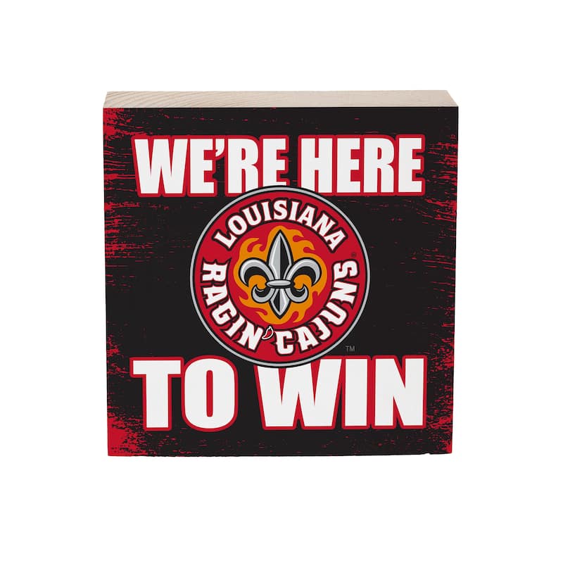 University of Louisiana at Lafayette Wooden Tabletop Mantel Shelf Sign