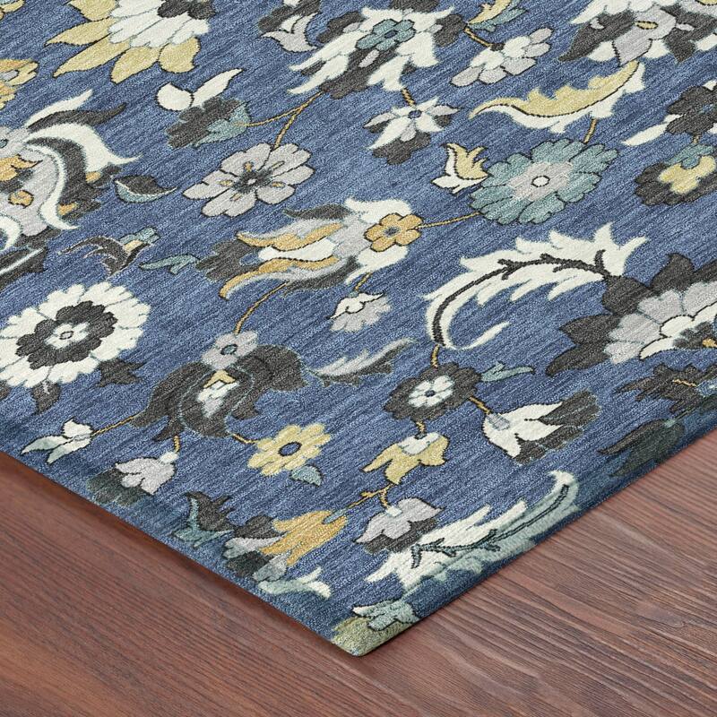 Machine Washable Indoor/ Outdoor Traditional Lanelle Chantille Rug