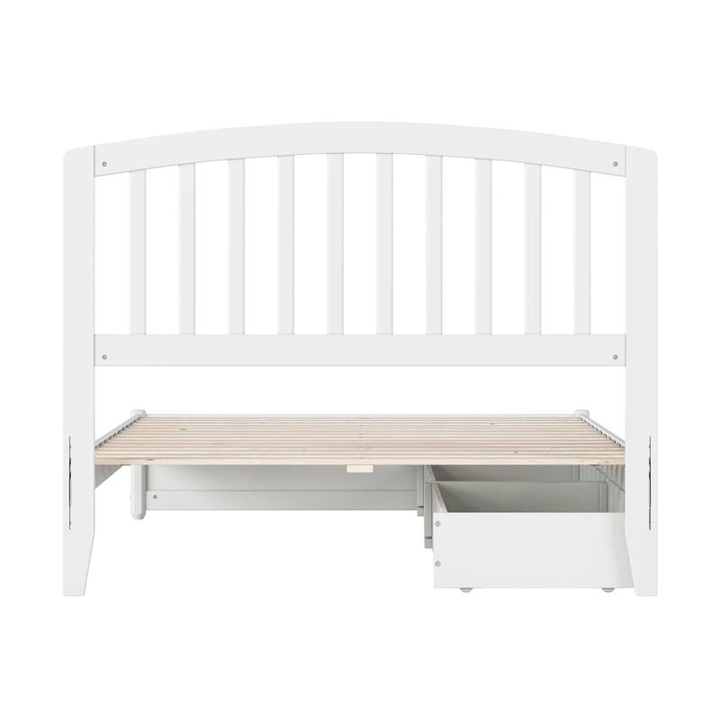 Lucia Platform Bed with Panel Footboard and Storage Drawers