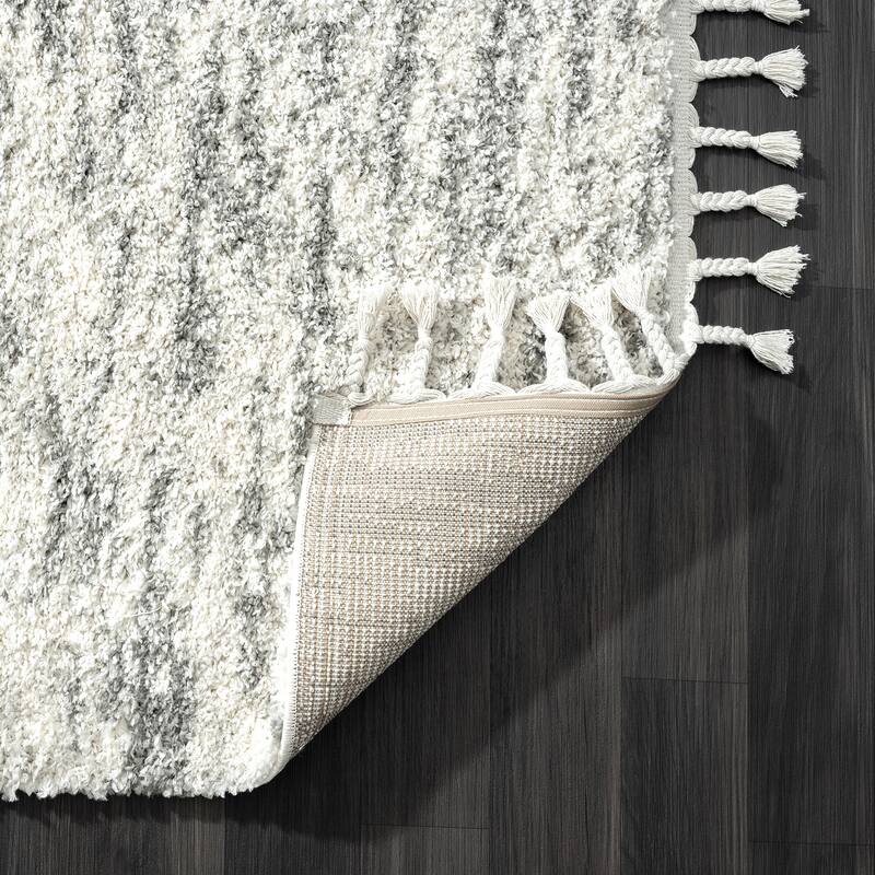 Abani Rug Boston BOS170A Grey Shag Area Rug