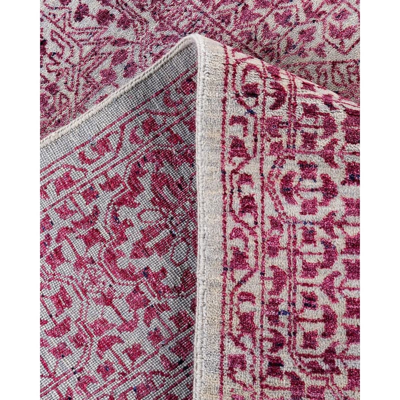 Ikat One-of-a-Kind Handmade Area Rug, Pink - 8' 1" x 10' 0"