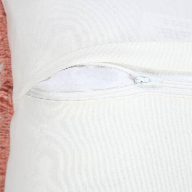 HomeRoots 14" X 36" Rose Pink 100% Cotton Zippered Pillow