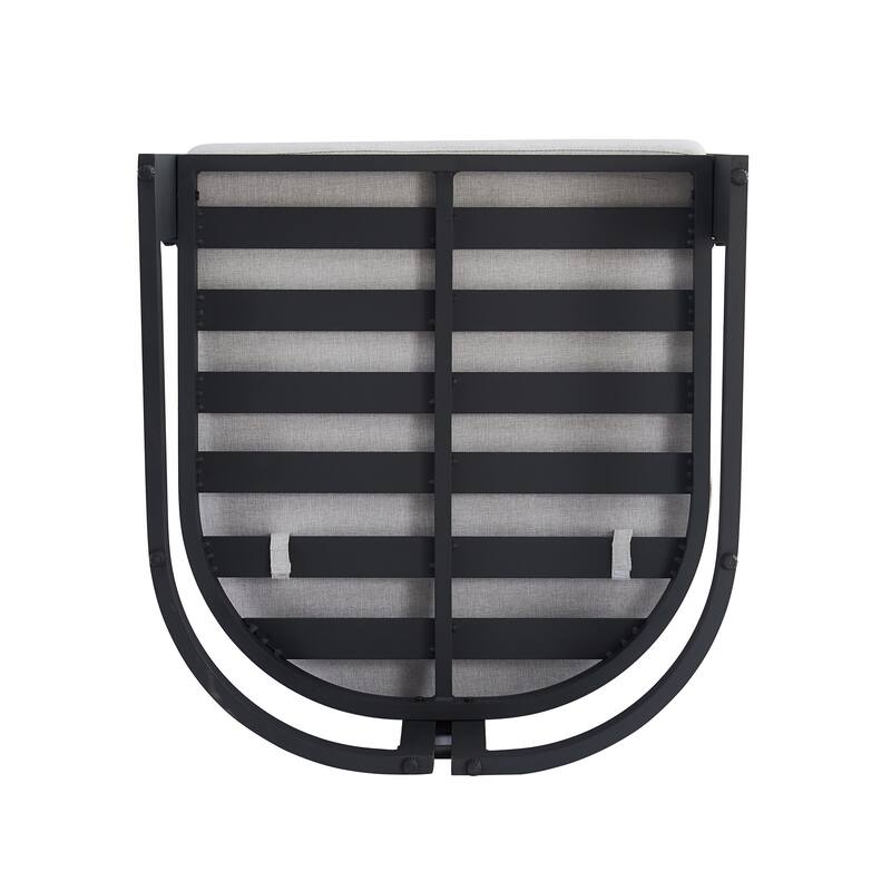 Roomfitters Elvis Outdoor Aluminum Club Chair with Olefin Cushions, Rust Resistant, Dark Grey - Single Unit