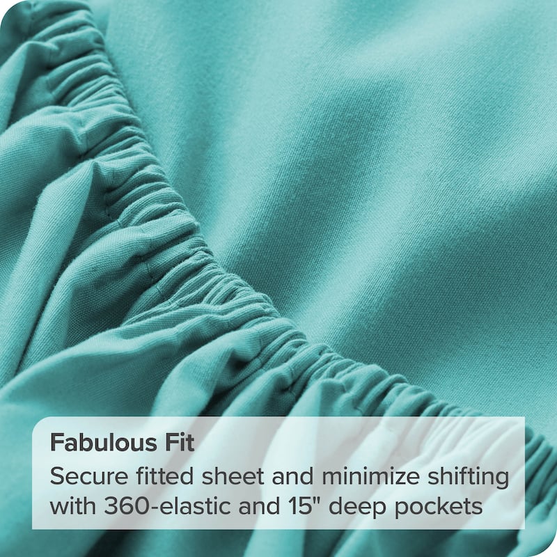 Bare Home 2-Pack Microfiber Fitted Bottom Sheets