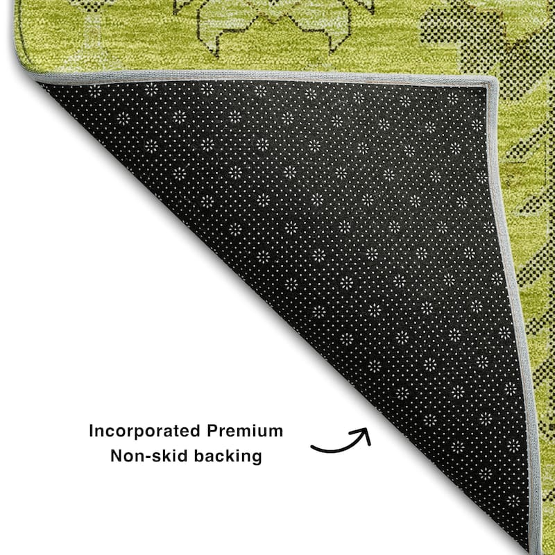 Premium Washable Super Soft Traditional Global Mayfield Rug