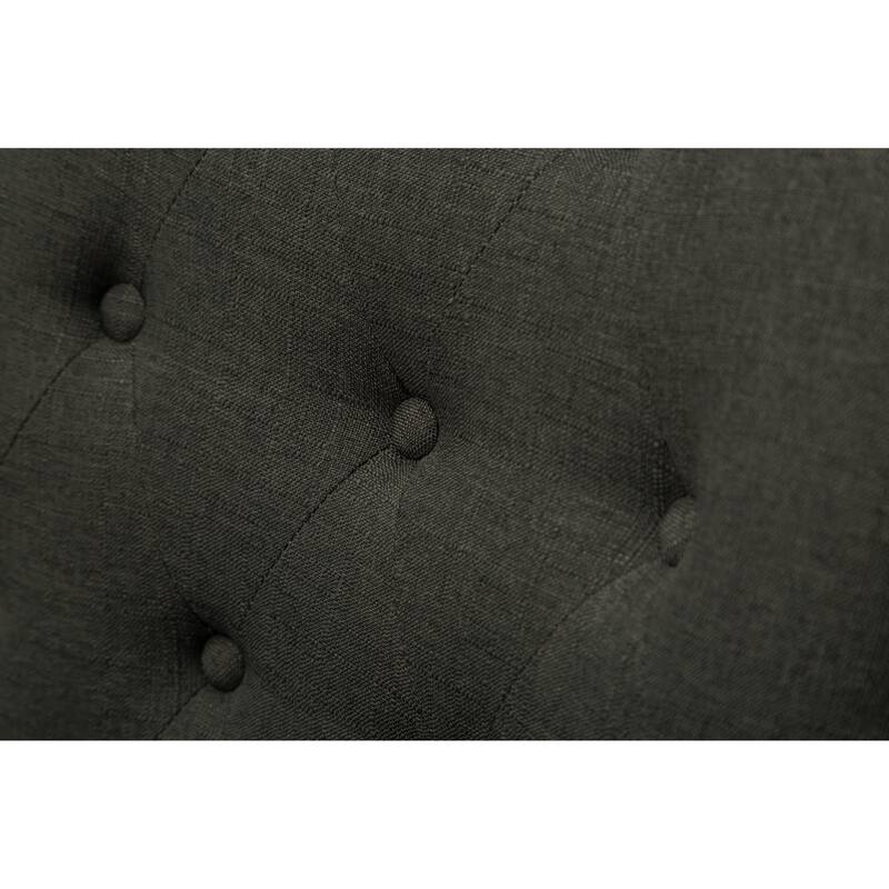 Button Tufted Solid Wood Wingback Hostess Chairs