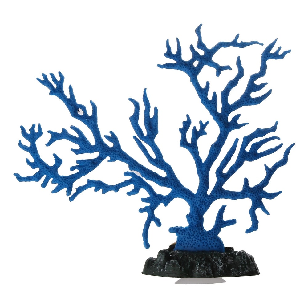 Unique Bargains Aquarium Fish Tank Artificial Sucker Landscape Coral Plant Decoration Blue From Overstock Com Daily Mail
