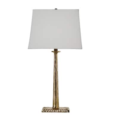 Skye 28" Table Lamp with Linen Shade, Brass
