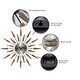 preview thumbnail 6 of 5, Satellite Starburst Mid-Century Modern Large 23 inch Wall Clock by Infinity Instruments - 23 x 2 x 23