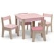 preview thumbnail 1 of 3, Kids Table and 4 Chair Set, Pink Furniture for Girls