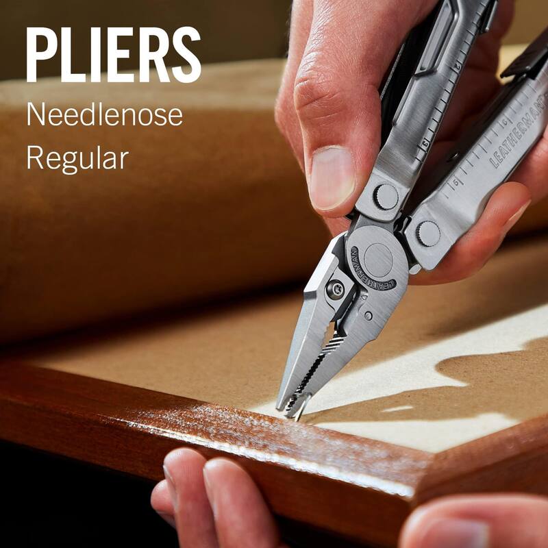 Leatherman Rebar Multitool with Premium Wire Cutters & Saw, Stainless Steel