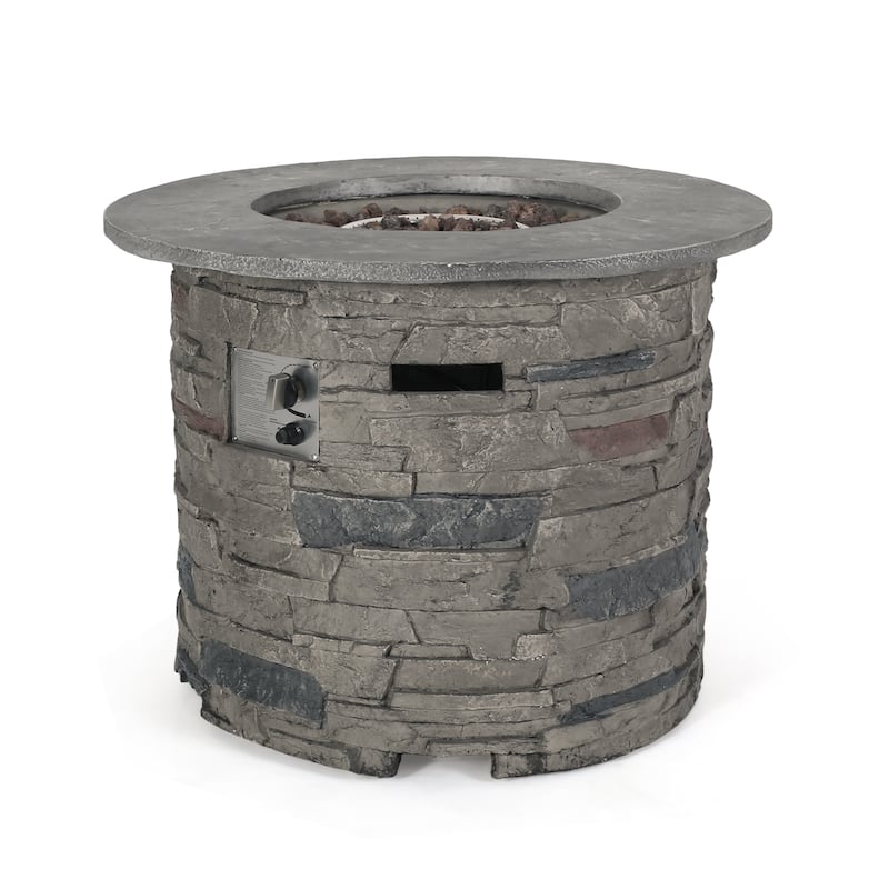 Hoonah Outdoor Circular Fire Table by Christopher Knight Home
