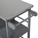 preview thumbnail 19 of 53, Outdoor Kitchen Island with Stainless Steel Top & Storage, Lockable Wheels