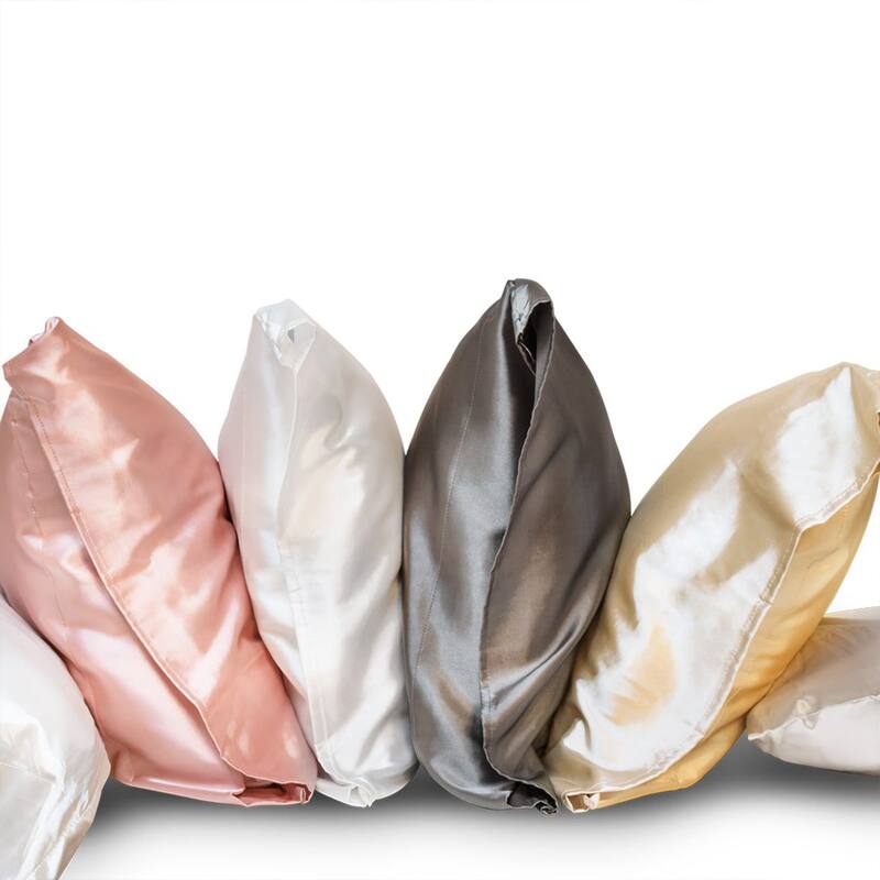 SHINE by NIGHT Satin AntiAging Pillowcase 2 Pack On Sale Bed