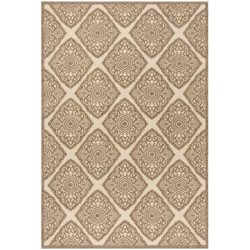 SAFAVIEH Beach House Phyllis Indoor/ Outdoor Waterproof Patio Backyard Rug - 3' x 5' - Cream/Beige