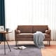 preview thumbnail 1 of 17, Modern Sofa With Pillow, Two-Seater Chair with Solid wood legs Dark Brown
