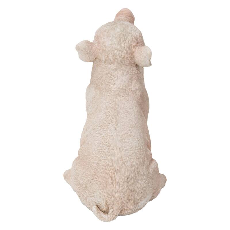 6.25" Sitting Baby Piglet Outdoor Garden Statue