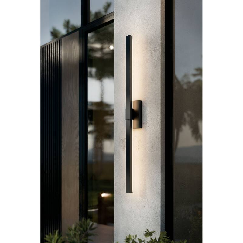 Nocar 48" Outdoor LED Wall Light in Textured Black - Textured Black