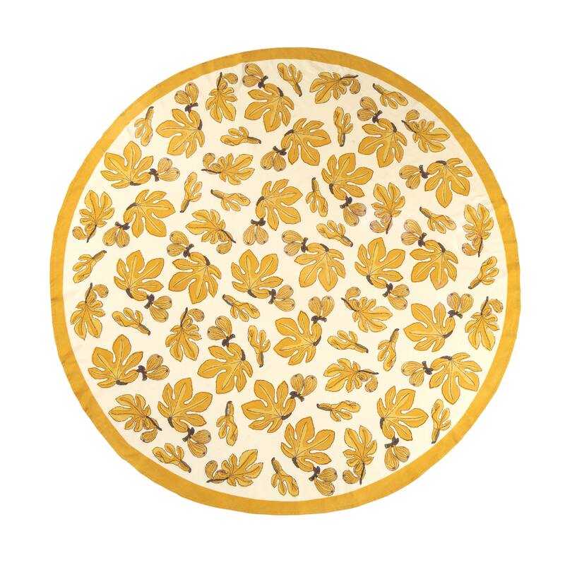 Couleur Nature Fig Tablecloth - 70" Round
