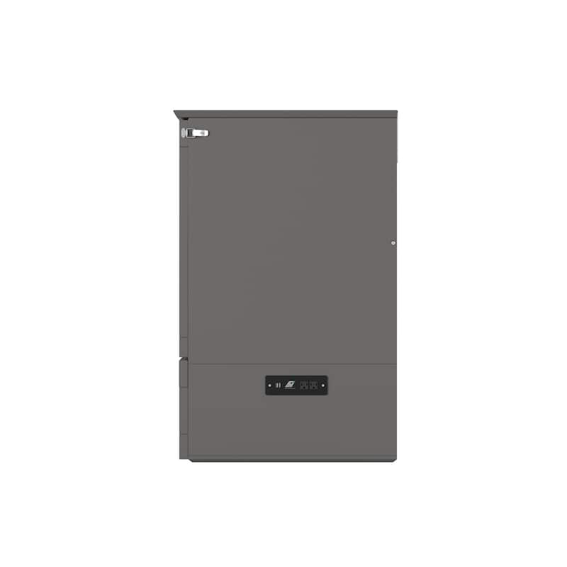 Murphy Bed Chest Full Size - Memory Foam Mattress & USB Charging - Grey Compact Space Saver