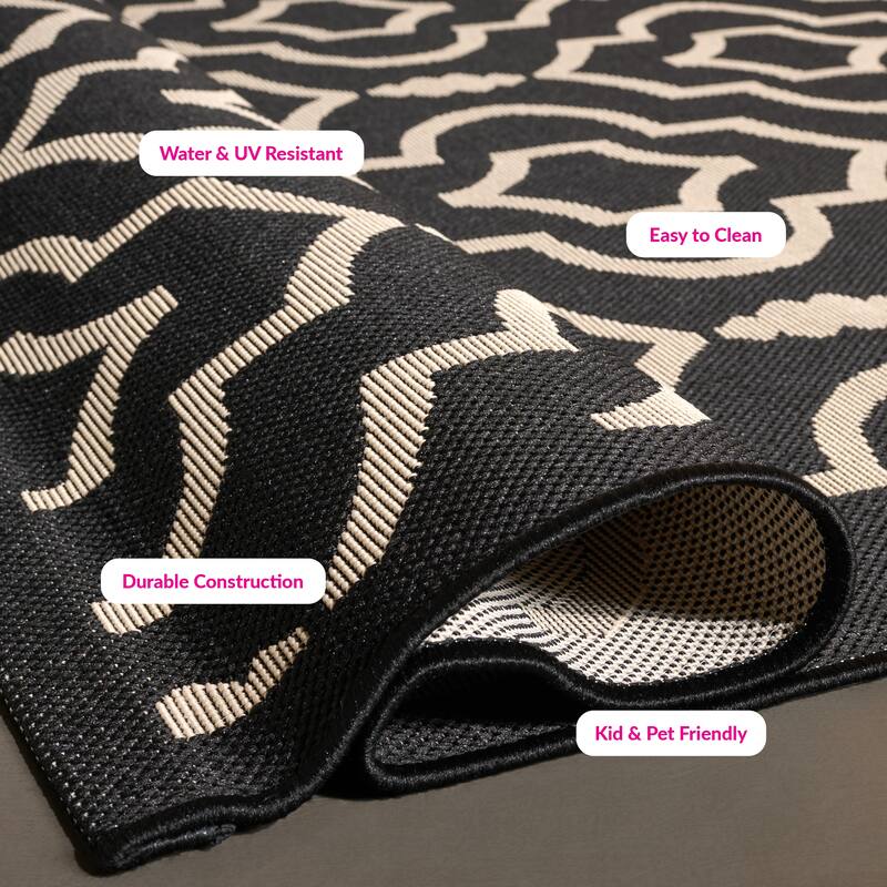 SAFAVIEH Courtyard Ketty Indoor/ Outdoor Waterproof Patio Backyard Rug