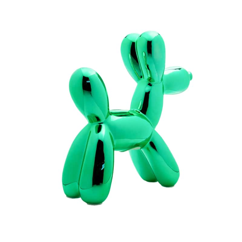 Interior Illusions Plus Teal Ceramic Dog Piggy Bank - 12" tall
