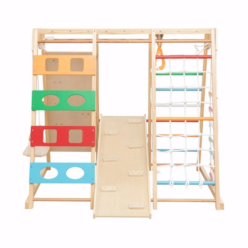 2-in-1 Slide & Climb Set: 9-in-1 Outdoor Playset for Motor Skills Development, Fun & Safe Play