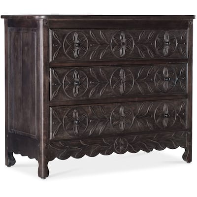 Hooker Furniture 7228-85086-85 Flora 44" Wide 3 Drawer Acacia Dresser