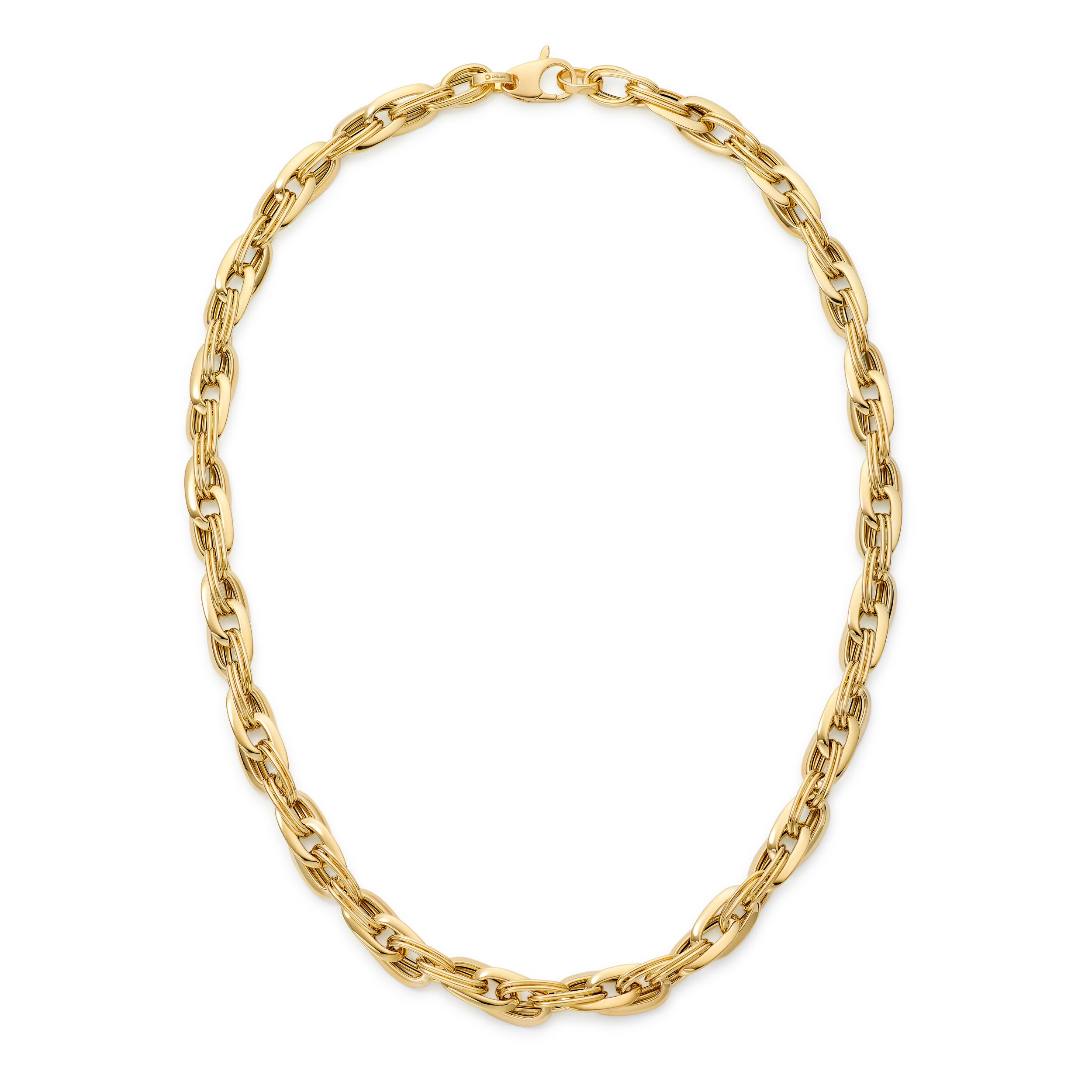 Clover-14K-Yellow-Gold-Chunky-