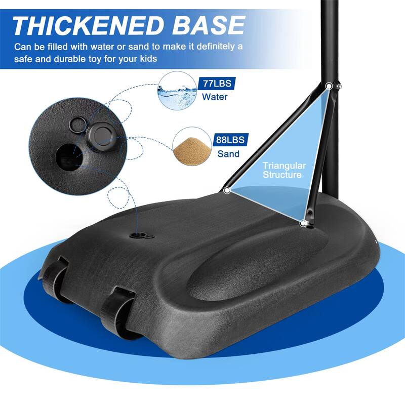 Portable Basketball Hoop System Stand Height Adjustable