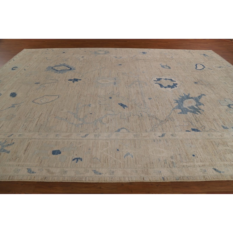 Oushak Oriental Area Rug Hand-knotted Wool Carpet - 10'0"x 13'5"