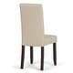 preview thumbnail 71 of 111, WYNDENHALL Normandy Transitional Parson Dining Chair (Set of 2) - 18.1"w x 18.5" d x 39.4" h