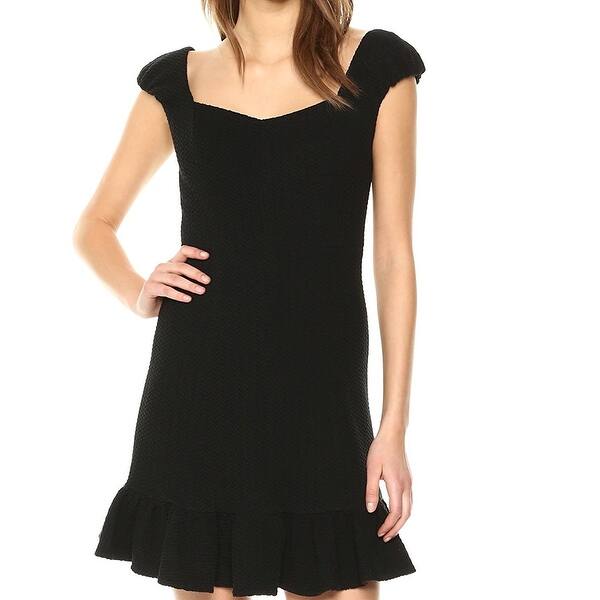 Shop Rebecca Taylor Black Womens Size 6 Sweetheart Neckline A Line