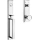preview thumbnail 18 of 16, Baldwin Hollywood Hills Full Plate Single Cylinder Door Handleset with Polished Chrome