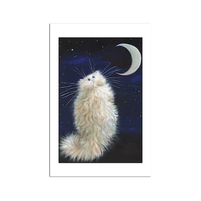 Moon Fine Art Paper Print by Kim Haskins - Multi