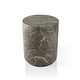 preview thumbnail 30 of 28, Furniture of America Karvyn Modern 14-inch Round Natural Stone Indoor Drum Side Table