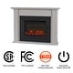 preview thumbnail 5 of 10, Tejon 52" Slim Electric Fireplace in Bone White by Real Flame