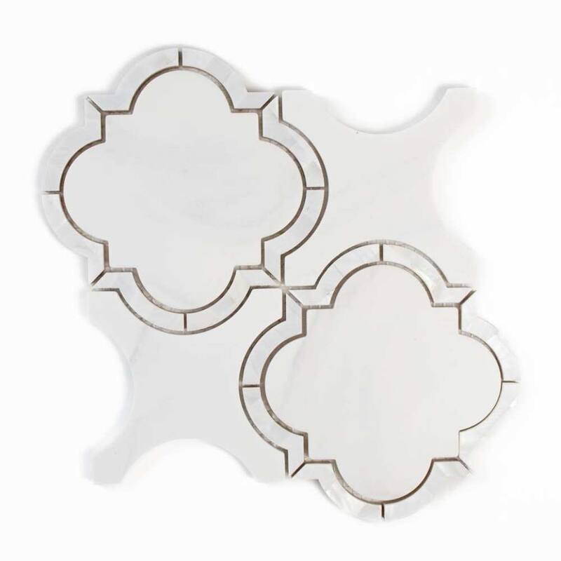 The Tile Life Delphi Pearl 12x12 Glass Backsplash Wall Tile