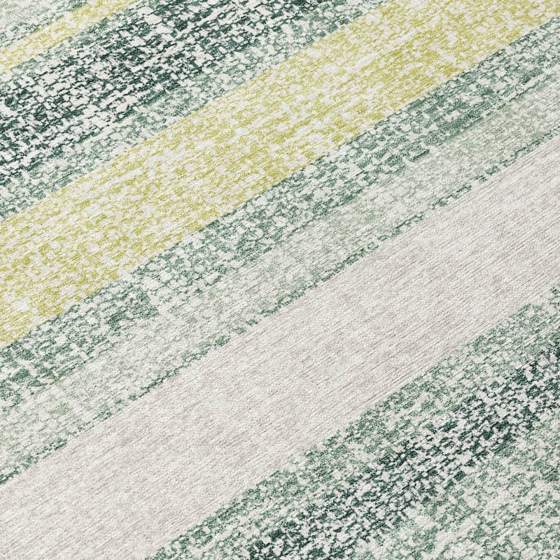 HomeRoots Striped Transitional Rectangle Outdoor Rug