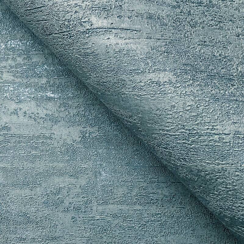 York Wallcoverings Weathered Stucco Dusty Blue Wallpaper
